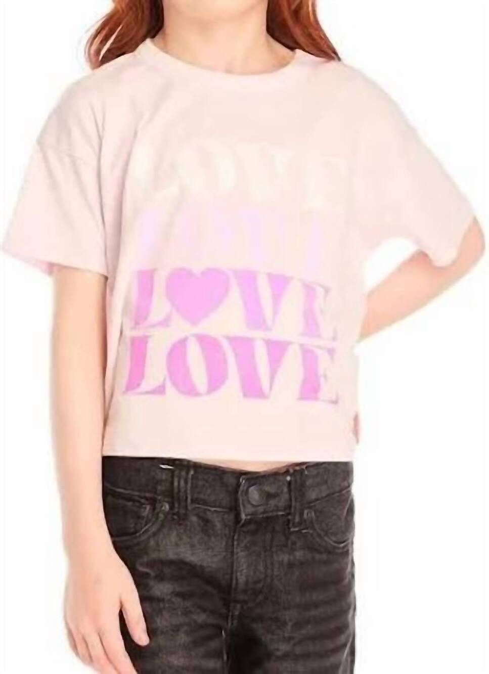 NEW CHASER love tee in lavender/ pink